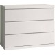 Commode 3 Tiroirs lara 110cm Blanc