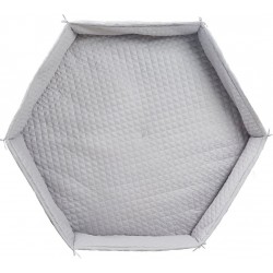 ROBA Tapis de parc bébé roba Style hexagonal – Gris argenté