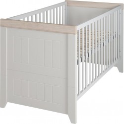 ROBA Lit Bébé Évolutif Helene – 70 x 140cm – Convertible – Réglable en hauteur