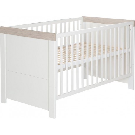 ROBA Lit Bébé Évolutif Lucy – 70 x 140cm – Convertible – Réglable en hauteur