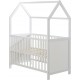 ROBA FSC ROBA Lit cabane 60 x 120cm – Certifié FSC – Lit bébé et cododo – Blanc