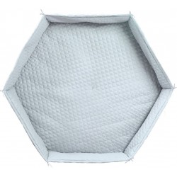 ROBA Tapis de parc bébé roba Style hexagonal – Bleu clair