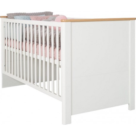 ROBA Lit Bébé Évolutif Ava – 70 x 140cm – Convertible – Réglable en hauteur