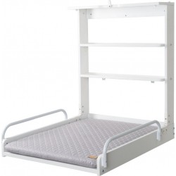 ROBA Étagère à langer murale – Incl. matelas à langer roba Style – Blanc