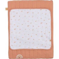 NC Matelas À Langer 6x68x52cm Et Serviette Coton Orange