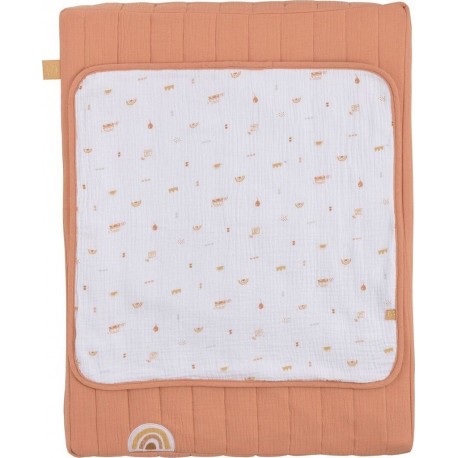 NC Matelas À Langer 6x68x52cm Et Serviette Coton Orange