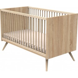 NC Lit Bébé Évolutif 140x70cm En Bois Marron