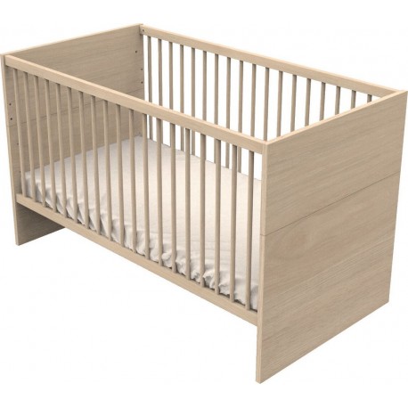 NC Lit Évolutif 140x70 Little Big Bed En Bois Décor Chêne Suave