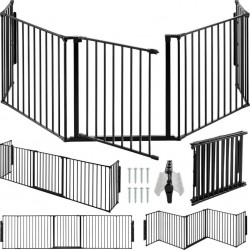 NC Grille De Protection Pour Cheminée, Barrière De Sécurité Enfant Bébé En Acier Robuste