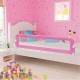 NC Barrière De Sécurité De Lit D'enfant Rose 180x42 Cm Polyester Vidaxl