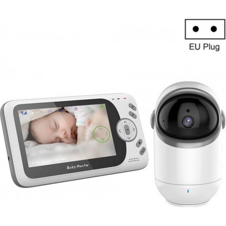 NC Babyphone Camera Vision Nocturne 4.3 Pouces Audio Vidéo Température Détection Eu Plug