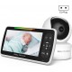 Babyphone Camera Sans Fil Vision Nocturne Surveillance Température Intercom 300m Eu P