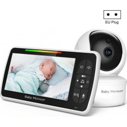 Babyphone Camera Sans Fil Vision Nocturne Surveillance Température Intercom 300m Eu P