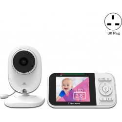 Babyphone Camera Avec Écran Lcd 2.8 Pouces Vision Nocturne Et Surveillance Températur