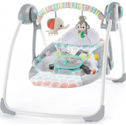 Bright Starts Balancelle Compacte Et Automatique Ultra Silencieuse Whimsical Wild