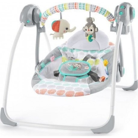 Bright Starts Balancelle Compacte Et Automatique Ultra Silencieuse Whimsical Wild