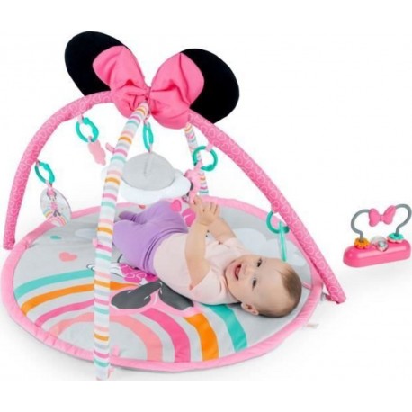 NC Tapis D'éveil Minnie My Best Friend, Musique Et Lumieres, Arche De Jeu Avec 6 Jouets, Coussin De Support Position Plat V