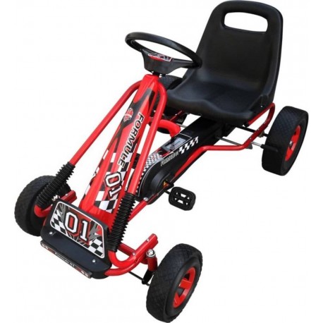 NC Kart À Pédales Pour Enfants Rouge Vidaxl