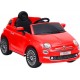 NC Voiture Électrique Pour Enfants Fiat 500 Rouge Vidaxl