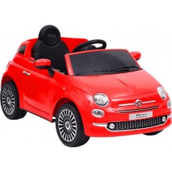 NC Voiture Électrique Pour Enfants Fiat 500 Rouge Vidaxl