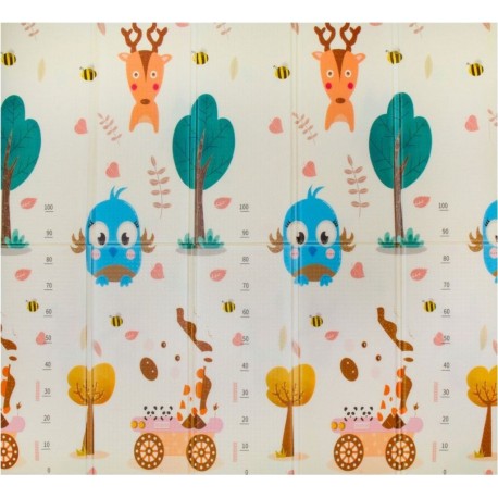 NC Tapis D'eveil Pliable Réversible Bébé Ours & Forêt Par Kidolo