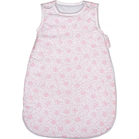 NC Laura Ashley Baby Gigoteuse Ouatineé 55 Cm 0-3 Mois Tog 2,5 Alphabet Rose