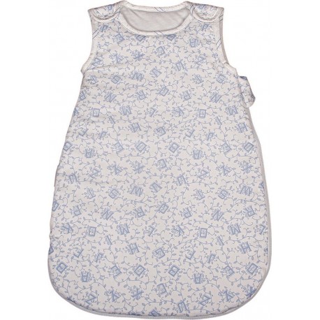 NC Laura Ashley Baby Gigoteuse Ouatineé 55 Cm 0-3 Mois Tog 2,5 Rayures Bleu Ciel