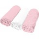 NC Lot De 3 Langes Bébé absorbant 70x70cm Rose