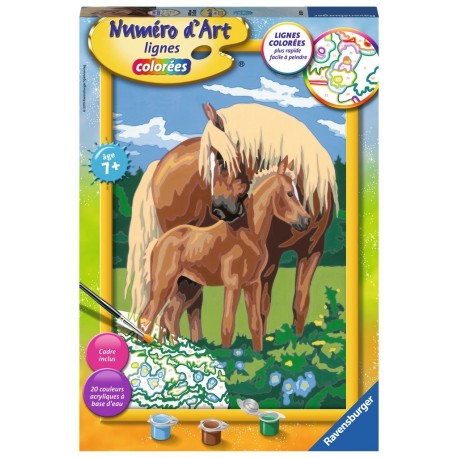 Ravensburger Numéro d'art - grand - Fiers chevaux