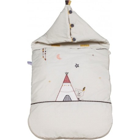 NC Nid D'ange Nomade Bébé 0-3 Mois En Coton Beige