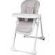 NC Bambisol Chaise Haute Bébé Evolutive Pliable | Roulettes | Zen Gris