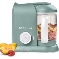 NC Beaba, Babycook Solo, Robot Bébé 4 En 1, Cuiseur, Mixeur Eucalyptus