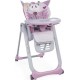 NC Chicco Chaise Haute Polly 2 Start 4 Roues Miss Pink