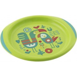 NC Chicco Ensemble Assiettes Plate & Creuse Décorées X2 Assortiment De Coloris