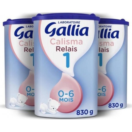 Gallia Calisma Relais 1 Lait En Poudre Pour Bébé 3 X 830 G De 0 A 6 Mois