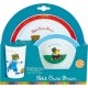 NC Petit Ours Brun Ensemble Repas (assiette, Bol, Verre)