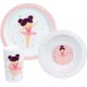 NC Ballerine Ensemble Repas (assiette, Bol, Verre)