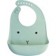 Silicone Bavoir En Silicone, Lapin Vert