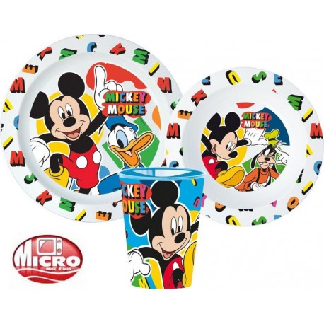 NC Coffret Repas Enfant mickey Sans Bpa Livré En Vrac