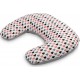 Feed Coussin D'allaitement Ergonomique En Coton Motifs Coeurs