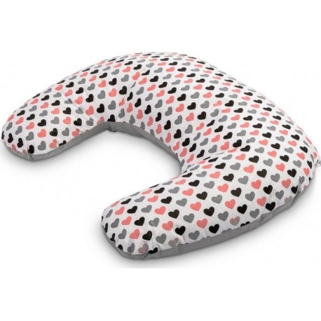 Feed Coussin D'allaitement Ergonomique En Coton Motifs Coeurs