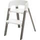 Chaise ® Steps Blanc/gris Hazy