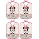 NC Lot De 4 Bavoirs Peva Imperméables Minnie