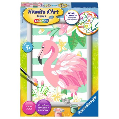 Ravensburger Numéro d'art - petit - Flamant rose