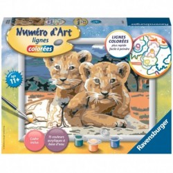 Ravensburger Numéro d'art - moyen - Petits lionceaux