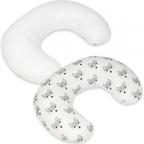 Coussin Appui-tête Renards  Blanc