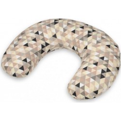 NC Coussin Appui-tête Triangles Beiges