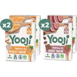 NC Lot X4 Poulet & Boeuf Bio Dès 6 Mois 4 X 80g les 4 boîtes de 320g