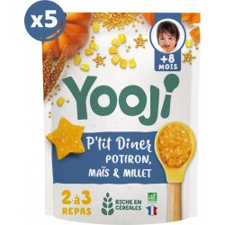 NC Lot X5 P'tit Dîner Potiron 5x300g 10/15 Repas les 5 sachets de 1500g