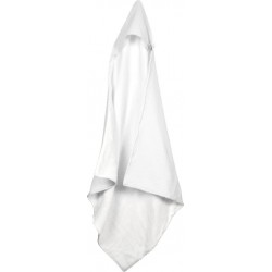 Cape De Bain Eponge Et Gaze De Coton 75 X 75 Cm Blanc